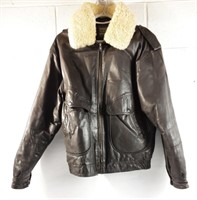 Manteau de cuir style aviateur Ladea Gr. M