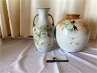 Betty Volz hand painted vases