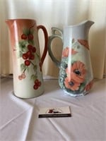 Betty Volz Hand painted pitchers