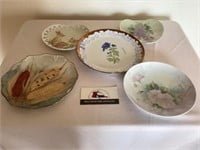 Betty Volz hand painted plates