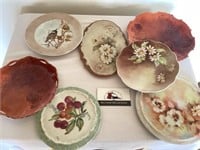 Betty Volz hand painted plates