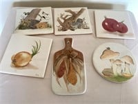 Betty Volz hand painted trivets