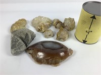 Collection de mineraux rare et roches