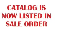 Catalog is listed in SALE ORDER, not lot order.