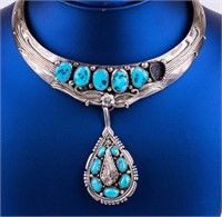 T Billie Turquoise Native American Necklace