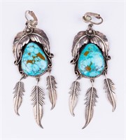 Vintage Native American Turquoise Earrings