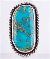 Native American Silver Turquoise Early Ring