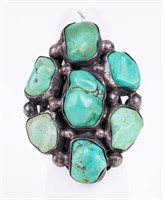 Turquoise Native American Silver Ring