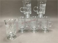 Butler County Etched Glasses