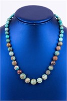 Turquoise Cabochon Vintage Necklace
