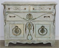 French Provincial Painted Cabinet