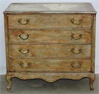 Antique Stripped / Distressed Chest Of Drawers