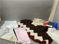 Assorted Blankets, Table Clothes and More