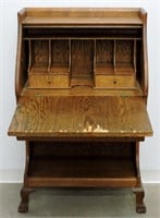 Antique Oak Writing Desk / Secretary