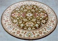 Round Persian Tufted Wool Rug