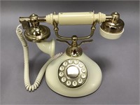 Vintage Cream and Gold Phone