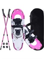 Snow Shoes with Adjustable Ratchet Bindings