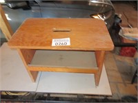 Wooden work stool