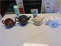 4 Teapots, 2 Travel Mugs