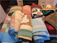 Assorted Quilts and Pillows