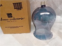 Home Interior Blue Glass Votive Cup, NEW in BOX