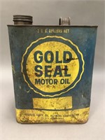Gold Seal Motor Oil Can
