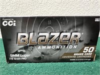 9mm - Blazer 115gr Brass