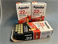 Ammo - 22 LR - Aguila 38gr HV HP - 3 Boxes