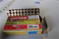 Norma .220 Swift Ammo - 20 Rounds