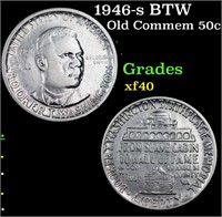 1946-s BTW Old Commem Half Dollar 50c Grades xf