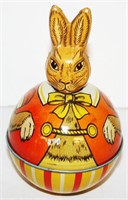 J.Chein & Co. Tin Litho Wobble Rabbit 6.5"H