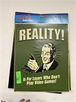 METAL REALITY / VIDEO GAMES SIGN