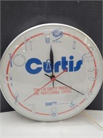 Curtis Noll Advertising Clock Works 12"