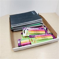 Office Lot - Notebooks & Highlighters