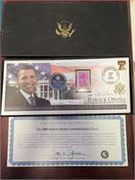2009 Barack Obama Kennedy Half Dollar & Stamp