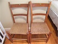 2 CANE BOTTOM CHAIRS