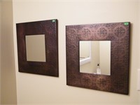 4 COPPER MIRRORS 16" SQUARE