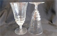 Eight Rock Sharpe Normandy stemware goblets,