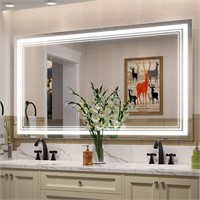 IOWVOE 55 x 36 Inch LED Bathroom Mirror