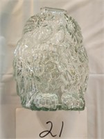 Wise Old Owl glass bank