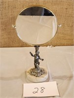 MCM cherub mirror - dual magnification- 11"