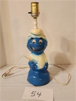 Smurf electric lamp - 15"