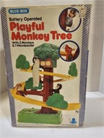 Battery Operated  playful monkey tree