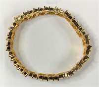 Brilliant 2.0ct Diamond Chevron 14kt Gold Bracelet