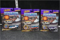 Group of 3 Johnny Lightning Dragsters