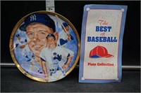 Mickey Mantle Collector Plate
