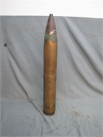 WWII 75mm Inert Drill Cartridge Shell 1944