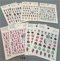 8 pk NAIL DECALS, PERFECT FOR RESELLERS