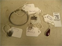 MISC SILVER JEWELRY