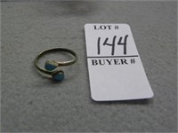 SS TURQUOISE RING (ADJUSTABLE)